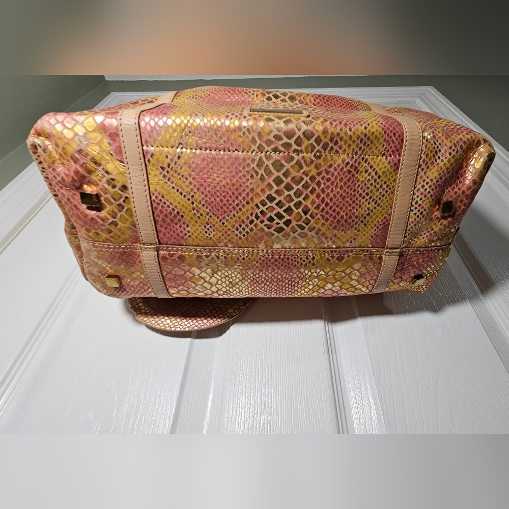 Sharif Pink and Gold Iridescent Tote Bag W/wallet & Dusty - Picture 2 of 16